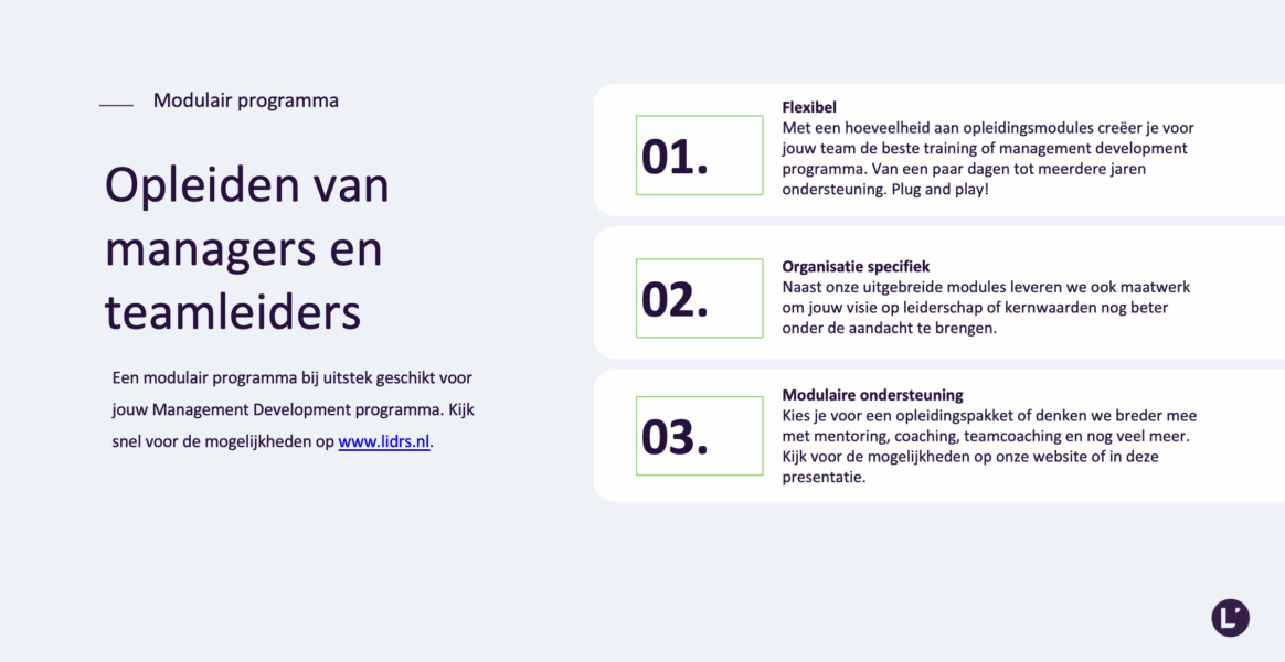 LiDRS Management Development